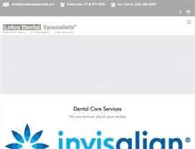 Tablet Screenshot of lotusdentalspecialists.com